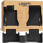 LASFIT Floor Mats for Mercedes Benz C Class 2026 2025 2024 2023 2022 C300 / C43 AMG / C63 AMG S E (Fit Sedan Only), All Weather TPE Floor Liners for C Class Car Mats, 1st & 2nd Row Set