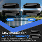 Driver & Passenger Side Mirror Cover Replacement for Ford Explorer 2016 2017 2018 2019 - Left & Right Side Mirror Covers, Rear View Mirror Cap Accessories Black