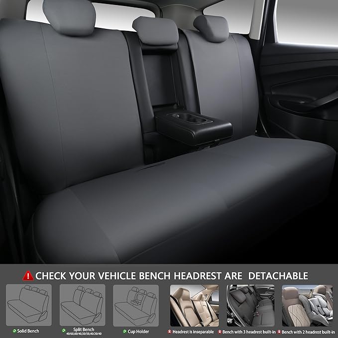 CAR PASS Line Rider Sporty Cloth Universal Fit Car Seat Cover -100% Breathable with 5mm Composite Sponge Inside,Airbag Compat