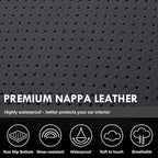 Coverado Full Set Seat Covers Faux Leather(Black) Easy Install,Waterproof, Custom Fit Chevy Silverado/GMC Sierra (2007-2013/2