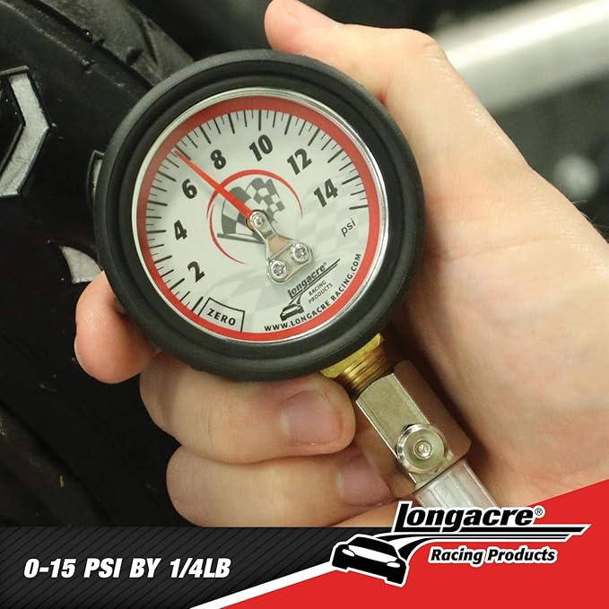 Longacre 52-52034 0-15 PSI Tire Pressure Gauge, 2 Inch