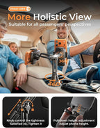 LISEN Upgraded Version Cup Holder Phone Holder 360° Adjustable Long Neck Car Phone Mount Golf Cart Phone Holder, Truck Jeep Accessories for iPhone 17 Air Pro Samsung Google and All 4-7'' Phone