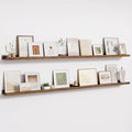 Fun Memories Long Wall Shelves Set of 2-72 Inch Floating Shelves for Wall - Picture Ledge Shelf with Lip for Storage - Wall -