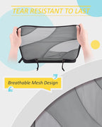 BAGSMART Compression Packing Cubes, 6 Set/4 Set/2 Set Travel Packing Cubes for Carry on Suitcases, Compression Suitcase Organ