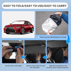 Sun Shade Sunshade for Lexus ES 2019-2024 2025 ES250 ES300h ES350 Windshield Cover, 4-Layers Sun Shield 250T Silver Coating Sun Visor Foldable Window Shade Blocks UV Rays Car Accessories
