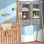 punemi 3-Shelf Hanging Closet Organizer, 2 Pack Closet Hanging Organizer with Drawers, Foldable Hanging Closet Shelves for Rv