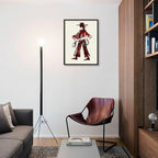 Vintage Western Cowboy Black Framed Wall Art Decor Red Wine Cowgirl Posters Burgundy Cowgirl Prints Midwest Rustic Cowboy Pai