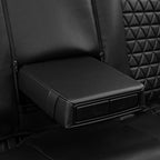 CAR PASS Bling Back Seat Cover, Waterproof Leather Bench Rear Seat Cover Shining Diamond Truck Glitter Crystal Sparkly Rhines