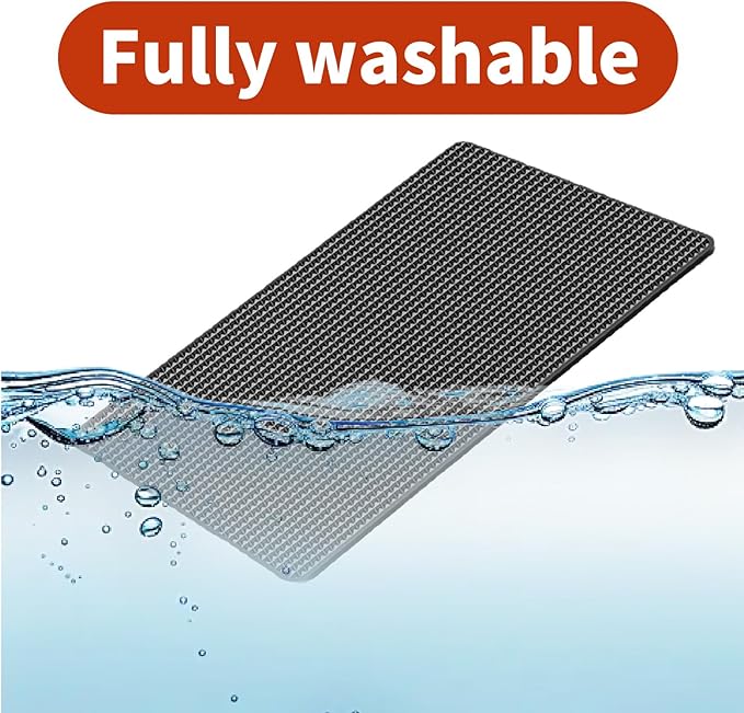 2 Pcs Car Dashboard Non Slip Mat,10.61" X 5.91" Dashboard Cell Phone Pad High-Temp Resistant & Washable Anti-Slip Dash Pad Su