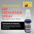 Scent Bomb Air Freshener Spray, Long-Lasting Odor Eliminator - Effective Deodorizer for Home & Car, Fresh Room Spray for Kitc