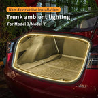 Trunk LED Light Strip for Tesla Model 3 2018-2023 - Waterproof & Easy Installation Interior Lighting Bar with Flexible Silicone, Trunk Ambient Lighting Accessories (DC 15V, Warm White)