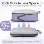 Veken 9/11 Set Compression Packing Cubes for Travel Essentials,Compressible Expandable Large Luggage Suitcase Organizer Bags 