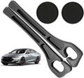 Car Seat Gap Filler Organizer Compatible with Chevy Trax Malibu Equinox Accessories Seat Gap Plug Blocker with Storage Slot Non-Slip Car Cup Holder Coaster Black