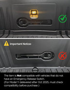 TPARTS Frunk LED Light Strip for New Tesla Model Y Juniper 2025, Flexible Silicone Waterproof Interior Lighting Bar,Tool-Free Installation Tesla Front Trunk Accessories Intelligent Ambient Lights