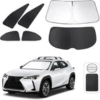 TINGLU Window Shades for Lexus UX 2019-2025 2026 Accessories Car Side Full Windows Windshield Sun Shade Sun UV Rays & Privacy Protection for Camping,Napping,and Relaxing 6PCS