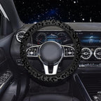 10 Pieces Leopard Print Car Steering Wheel Cover Center Console Armrest Pad Headrest Seat Belt Cover Handbrake Cover Keychain Coaster Full Set Car SUV(Leopard Print)