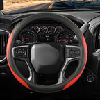 Car Steering Wheel Cover for Chevy Silverado 1500 2500 3500, Chevrolet Steering Wheel Cover for Tahoe, Equinox,Traverse,Color