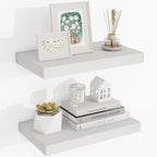 16 Inch Floating Shelves, 16"x9.25"x1.5" Inch Deep Floating Shelves for Wall, Wooden Shelves for Bathroom, Bedroom, Living Ro