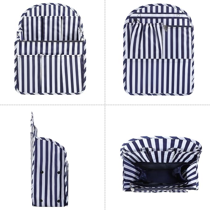 Surblue Backpack Organizer Insert Liner Hanging Travel Rucksack Purse and Handbag Insert Pocket, High-capacity Divider Foldab