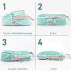 5 Set Packing Cubes For Travel Essentials, Luggage Packing Organization Cubes Suitcase Organizer Bags Set For Luggage Travel 