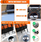 Car Roof Bag Rooftop Cargo Carrier Bag 15 Cubic Feet Waterproof for All Cars with/Without Rack, Includes Anti-Slip Mat, 8 Reinforced Straps, 6 Door Hooks, Storage Bag, Luggage Lock by MCCKLE