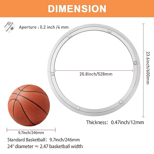 TamBee 24 Inch Lazy Susan Hardware Turntable Bearing 380 lbs Load Capacity Heavy Duty Lazy Susan Parts Kit Rotating Ring Mech