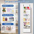 7-layer large capacity Hat Organizer, Hat Rack for Door With Dust Cover, Adjustable Hooks, And Transparent Visible Over The D