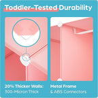 CUBEDIY Baby Closet Organizer for Nursery - Durable Baby Wardrobe Armoire for Closet - Customizable Dresser Shelves - Waterpr