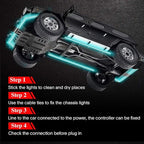 Car Underglow Lights, Bluetooth Dream Color Chasing StripLights Kit, 6 PCS Waterproof Exterior Car Lights with APP Control, 12V 300 LEDs Underbody Lights for All Cars