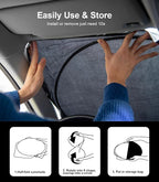 INSAUTO Sunshade for Volkswagen VW Tiguan 2018-2023 2024 2025 Sun Shade Windshield Cover, Foldable Front Window Shield Fit Tiguan SUV Sun Visor Blocks UV Rays Car Accessories