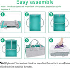 Baby Diaper Caddy Organizer for Boy or Girl Large Nursery Storage Bin Basket Portable Holder Tote Bag for Changing Table and 