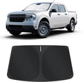 TINGLU Sun Shade for Ford Maverick Hybrid XL XLT Lariat Truck 2022-2026 Accessories Windshield Sun Shade Window Shade UV Rays Protection Sun Visor Cover with Steering Wheel Sunshade Storage Bag
