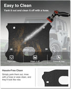 KIWI MASTER Cargo Mat for 2015-2018 Jeep Wrangler JK, OEM Replacement 82214404, Custom Fit All Weather Rear Cargo Liner, Heavy Duty TPE Tray Trunk Mat, Black