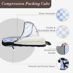 U+U 4 Set Compression Packing Cubes - Ultralight Travel Organizers, Space-Saving Suitcase Organizer, Expandable Packing Cubes