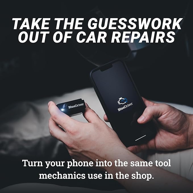 BlueDriver Bluetooth Pro OBDII Scan Tool for iPhone & Android - No Subscription Fee - OBD2 Car Scanner and Code Reader -