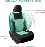 FH Group Automotive Car Seat Covers Full Set Premium 3D Air Mesh Front Seat Covers, Airbag Compatible & Split Bench Cover Uni