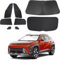 TINGLU Window Shades for Hyumdai Kona SE@SEL 2024-2026 Accessories Car Side Full Windows Rear Triangular Windshield Sun Shade Sun UV Rays & Privacy Protection for Camping 8PCS