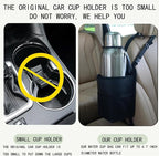 Large Car Cup Holder Expander, Fits Large 24/36/40/46oz Water Bottles, Big Drinks Holder Bag- Universal Auto Vehicle for Cars