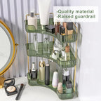 INVSSENE Corner Bathroom Countertop Organizer, Vanity Trays for Bathroom Counter, Makeup Organizer, Perfume Tray, Kitchen Spi