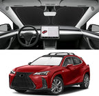 Custom Fit Windshield Sun Shade for Lexus UX 2019-2026, Blocks UV & Heat, Front Window Sunshade Accessories, Easy Fold & Store Keep Your Car Cooler