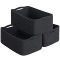 Goodpick Storage Baskets, Rope Shelf Basket Small Baskets for Gifts Empty Storage Baskets for Organizing Toy Baskets Storage 