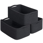 Goodpick Storage Baskets, Rope Shelf Basket Small Baskets for Gifts Empty Storage Baskets for Organizing Toy Baskets Storage 