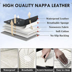 Coverado Leather Seat Covers, Car Seat Covers Full Set, Waterproof Nappa Leather Car Seat Cover, Car Seat Protectors 5 Seats,
