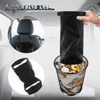 6 Pcs Car Trash Bags Hanging Back Seat Garbage Bag Washable Detachable for Car Outdoor Traveling Home Use