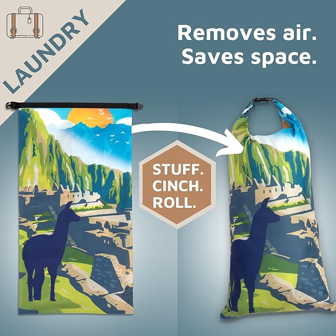 TRIPPED XL Compression Packing Cubes — 7-Piece Set for Checked Luggage | Extra-Large (15.7"×11"×4") + Large + Small + Tube + 