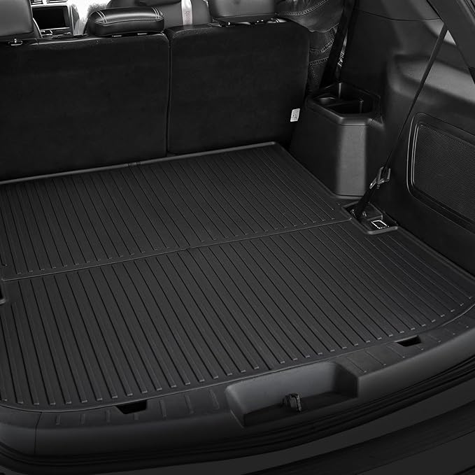 Cargo Mat for 2015-2019 Ford Explorer, All Weather TPE Trunk Mat Cargo Liner Accessories (15-19 | Cargo Mat)
