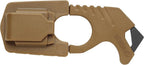 Gerber Gear Seatbelt Strap Cutter Escape Tool with Lanyard Hole and Glass Breaker, Made in USA, Coyote Brown, 5 x 2.5 x 1 inc