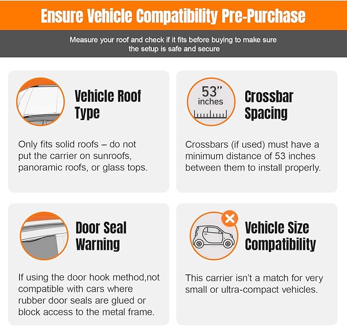 Sailnovo Rooftop Cargo Carrier Roof Bag, 20 Cubic feet Soft Waterproof Car Roof Bag fit Cars with/Without Rack, 6 Tie-Down Straps, 6 Door Hooks, Foldable Car Top Carrier for Road Trip Camping Travel