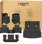 LASFIT Floor Mats&Trunk Mat&Backrest Mat For Lincoln Aviator 2020-2026 (Only Fit 6 seats seond row without center Console), TPE Aviator All Weather Floor Liners, 3 Rows&Cargo&Seatback for Aviator mats