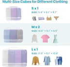 Cambond Mesh Packing Cubes for Travel Women - Lightweight Travel Bags Luggage Packing Organizer Travel Cubes for Suitcase wit